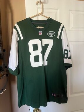 New York Jets #87 Green Football Jersey